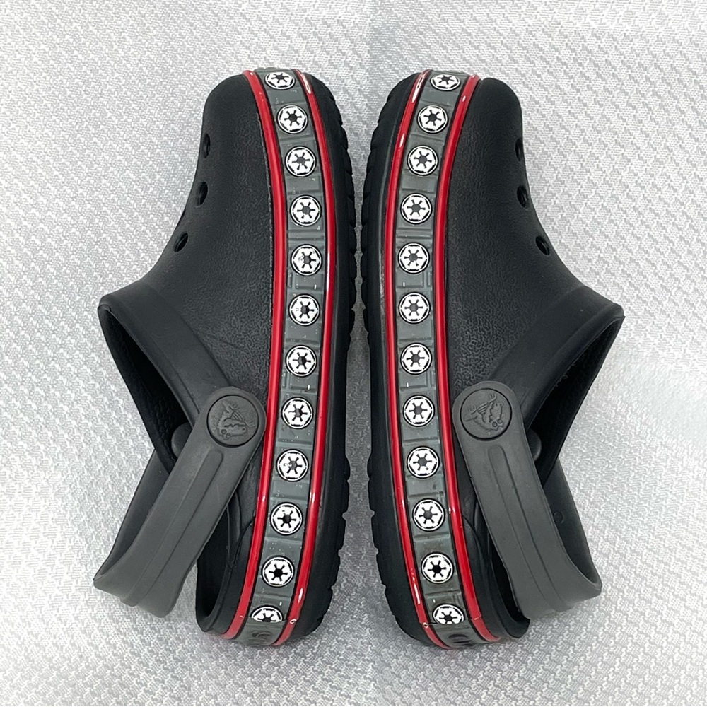 CROCS Kids Star Wars Empire Band Clogs Black/Red Sandals Shoes Infant size 6 - Picture 8 of 11